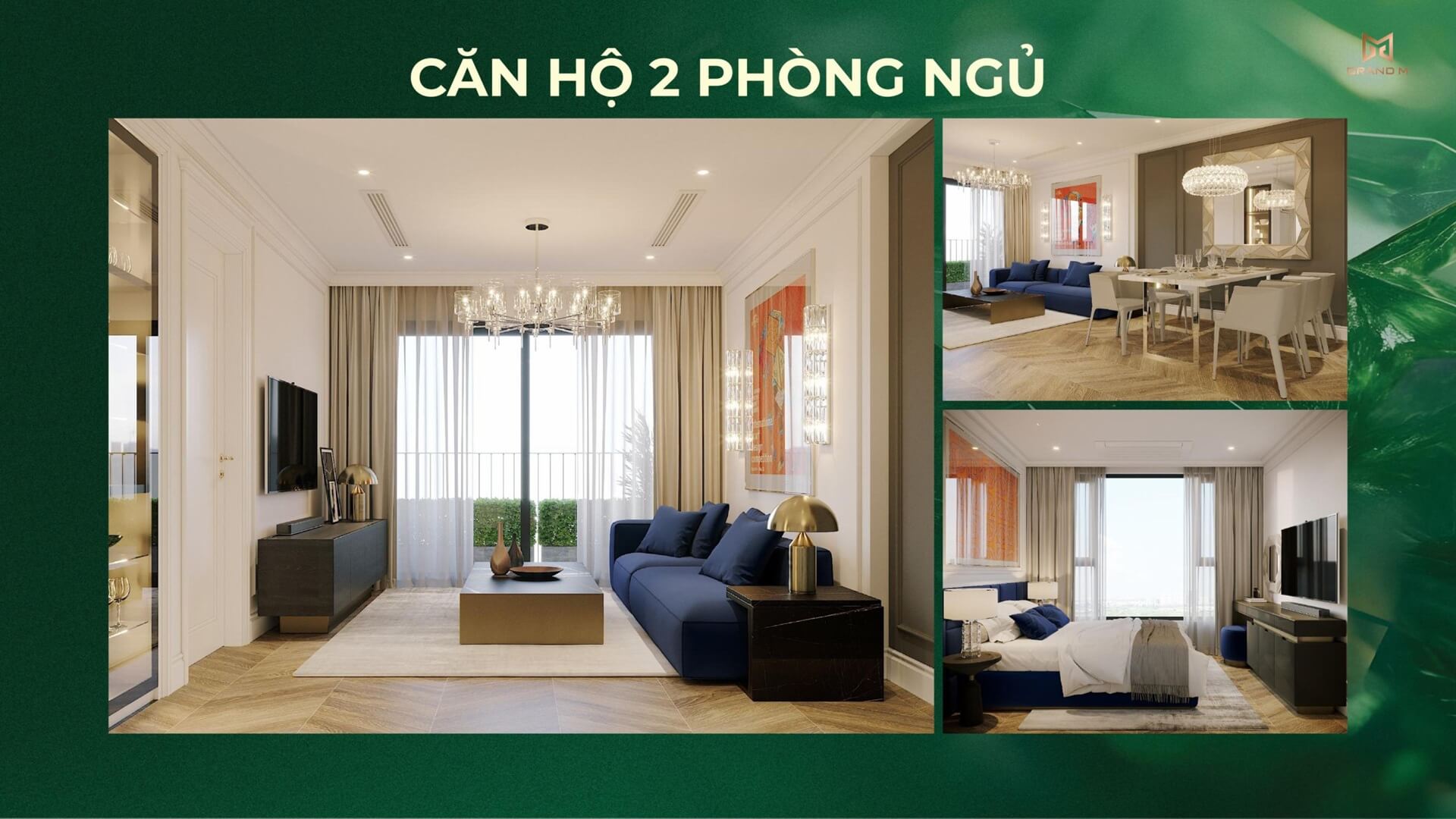 nội thất căn hộ 2 phòng ngủ dự án An Bình Homeland Hà Đông