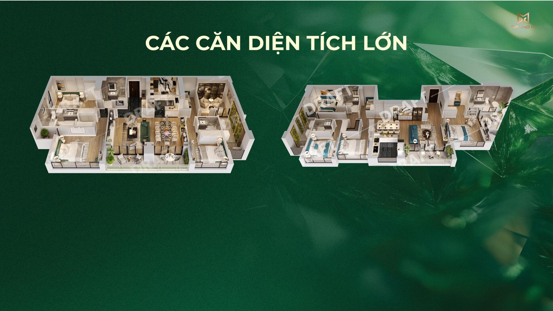 thiết kế căn hộ diện tích lớn dự án An Bình Homeland Hà Đông